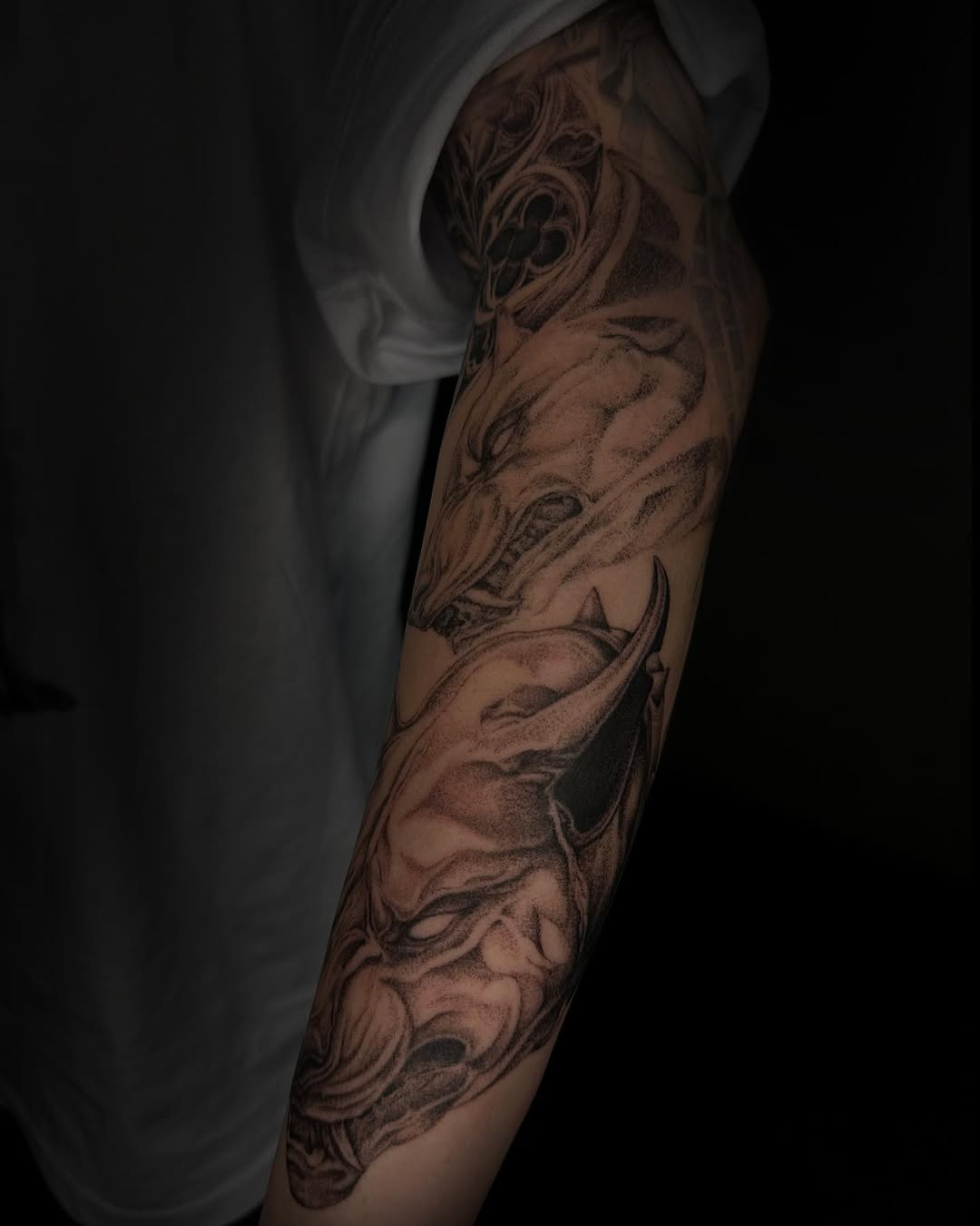 Tattoo by @artemulv — black_and_grey, realism