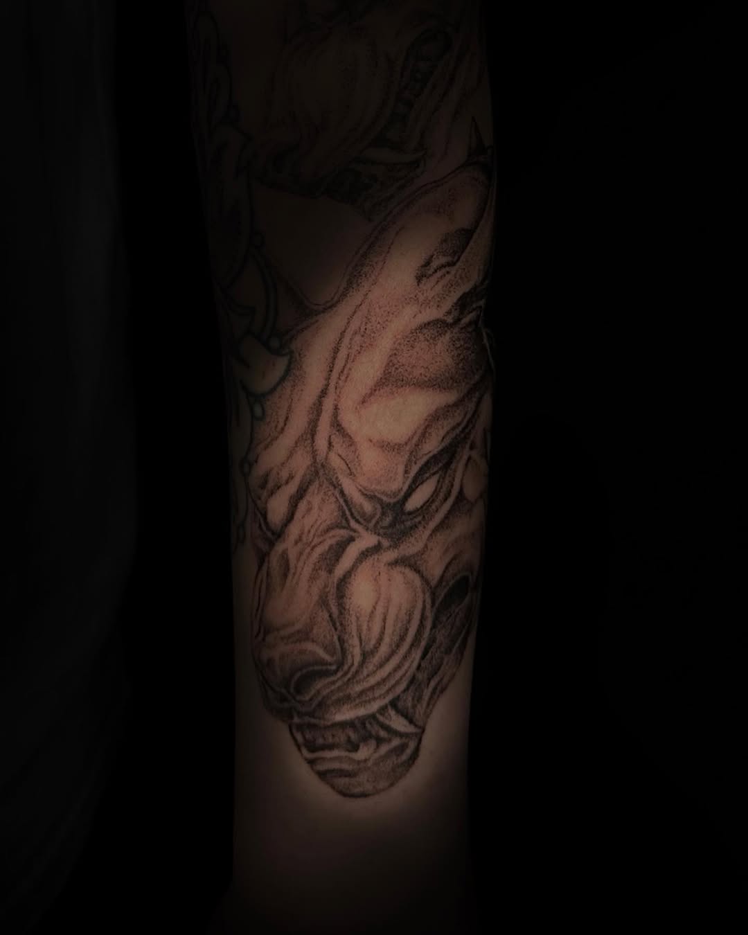 Tattoo by @artemulv — dotwork, black_and_grey