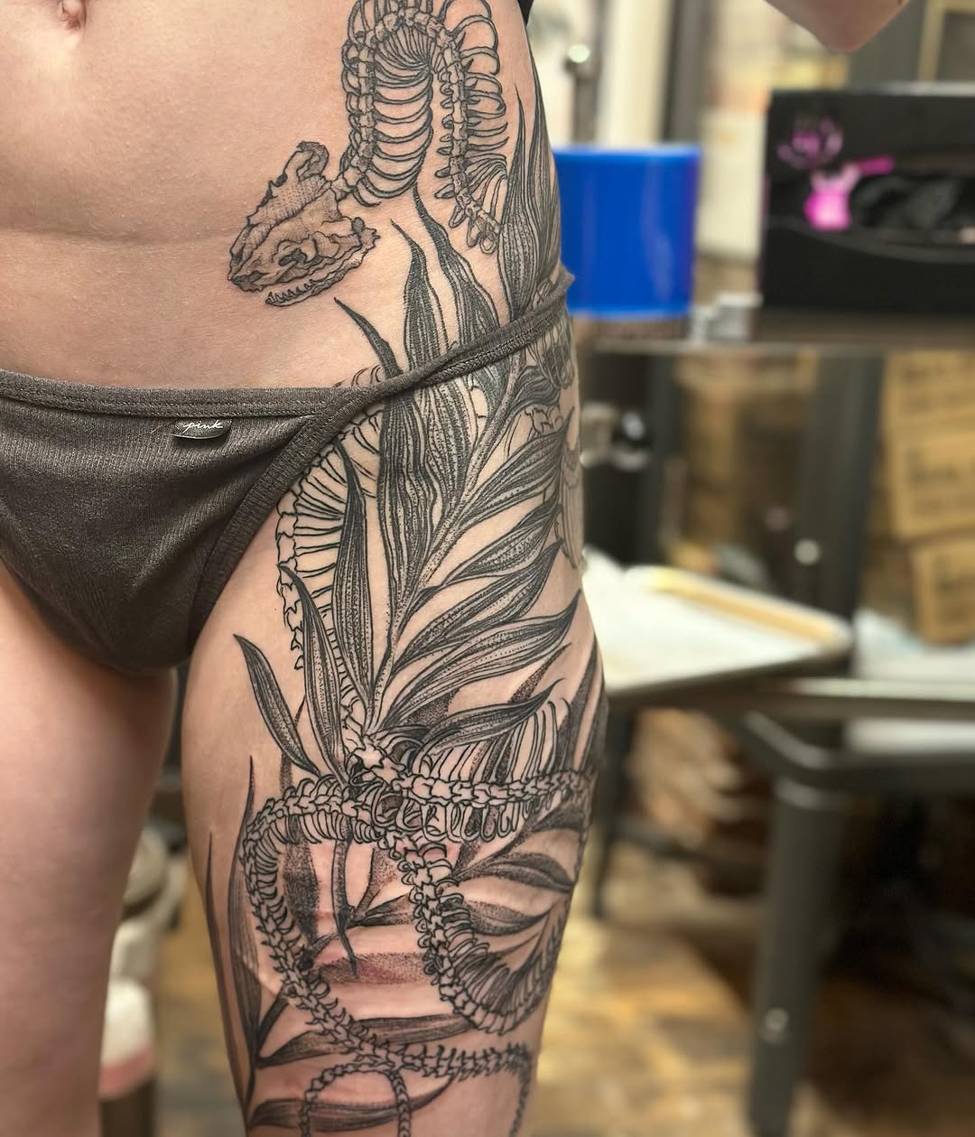 Tattoo by @blackbenny — black_and_grey, dotwork