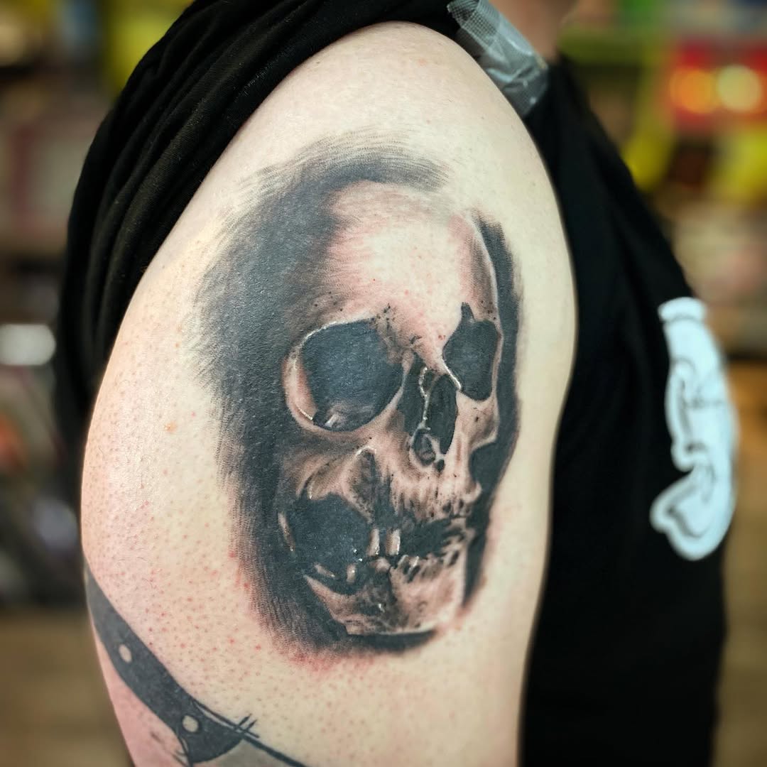 Tattoo by @peraltatattoos — realism, black_and_grey