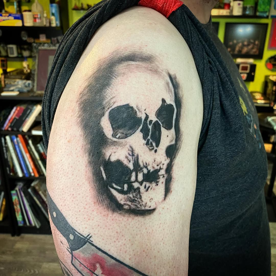 Tattoo by @peraltatattoos — black_and_grey, realism