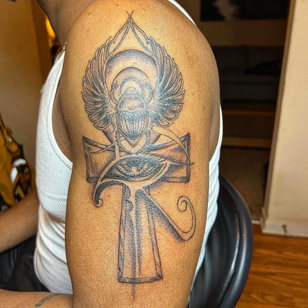 Tattoo by @newmajestyink.nj — black_and_grey, illustrative