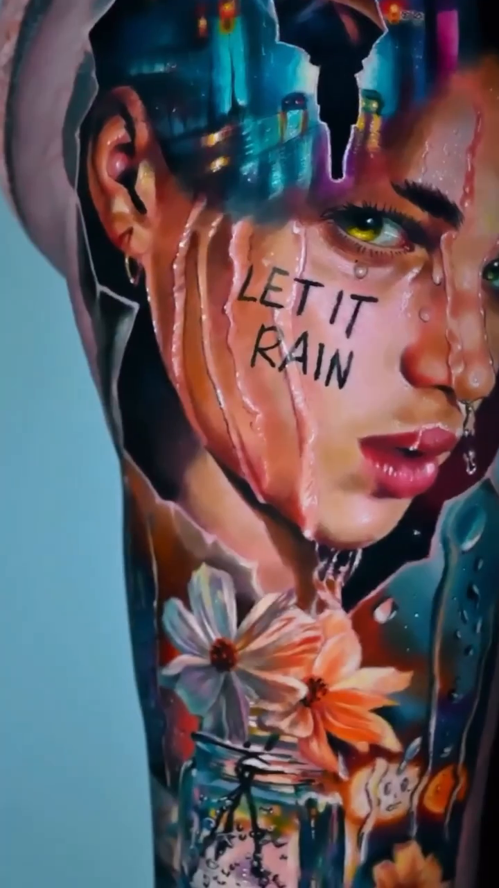 Tattoo by @dudekyletattoos โ realism, trash_polka