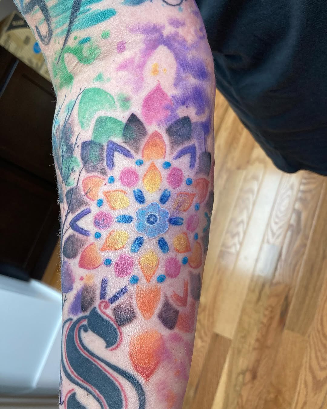 Tattoo by @chuckhouseholder — watercolor