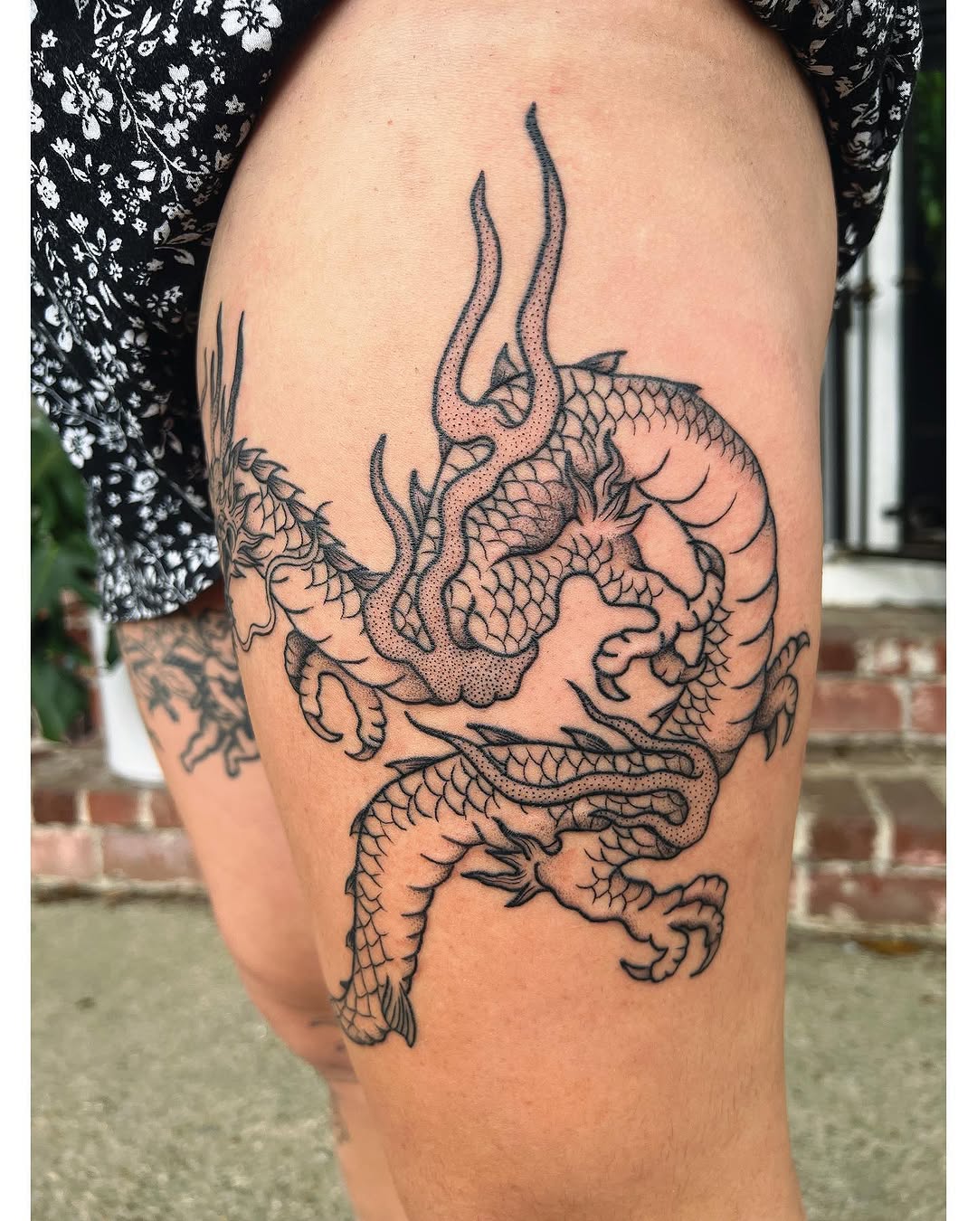 Tattoo by @ratchelrob — dotwork
