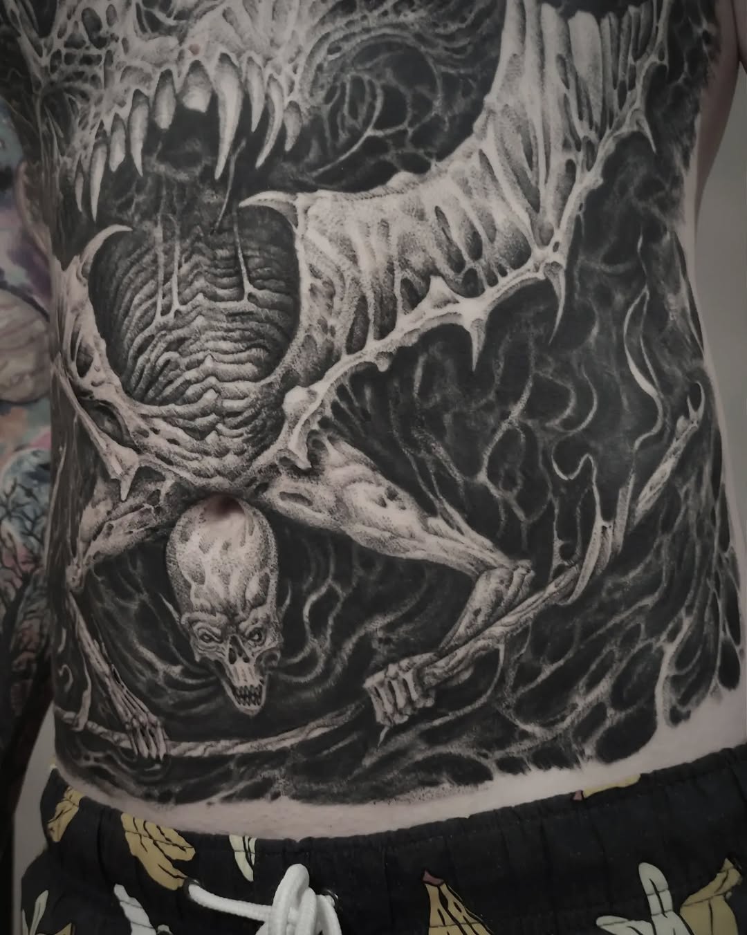 Tattoo by @dimaxmedusa โ dark_realism, black_and_grey