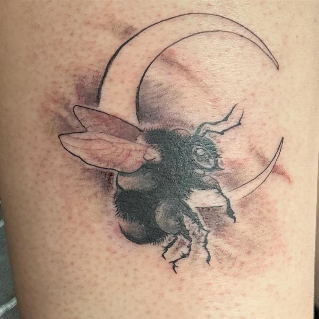 Tattoo by @coyoteharvest — black_and_grey