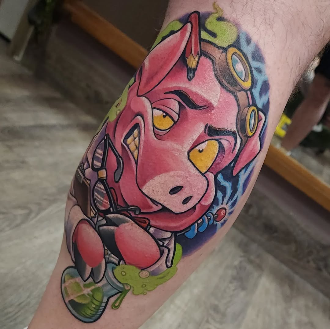 Tattoo by @coryhandtattoos โ new_school, anime