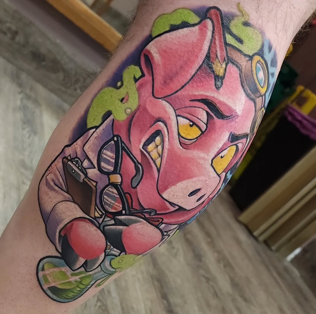 Tattoo by @coryhandtattoos โ new_school, anime