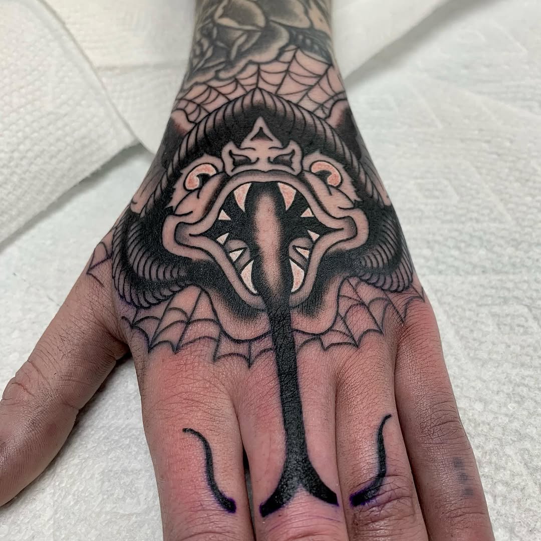 Tattoo by @kurtischappell — american_traditional, black_and_grey