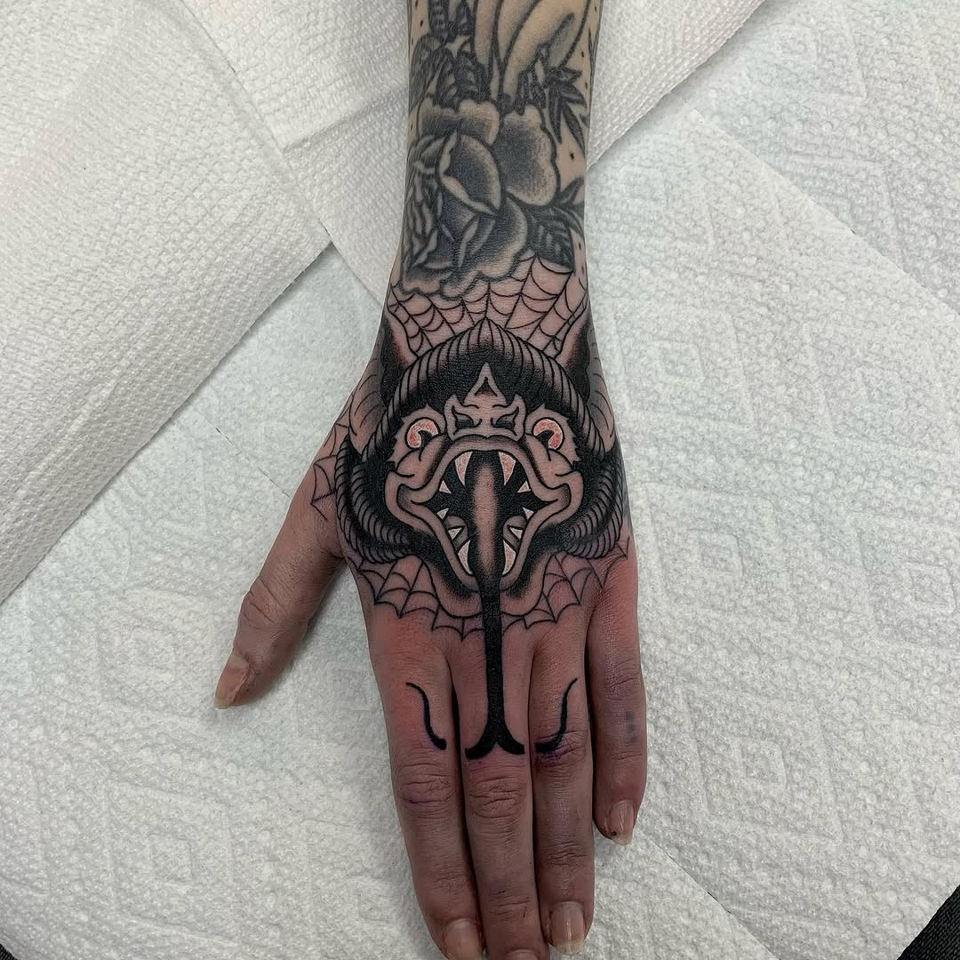 Tattoo by @kurtischappell — american_traditional, black_and_grey