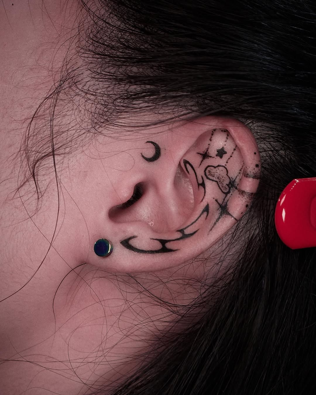 Tattoo by @gremlin.tats β blackwork, geometric
