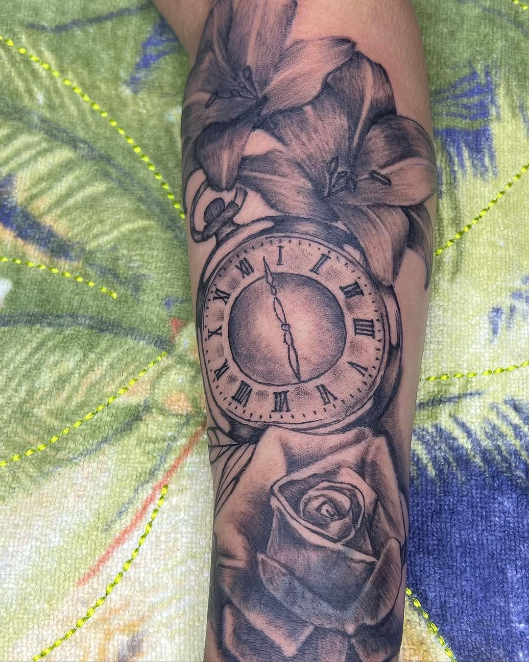 Tattoo by @newmajestyink.nj — black_and_grey, realism