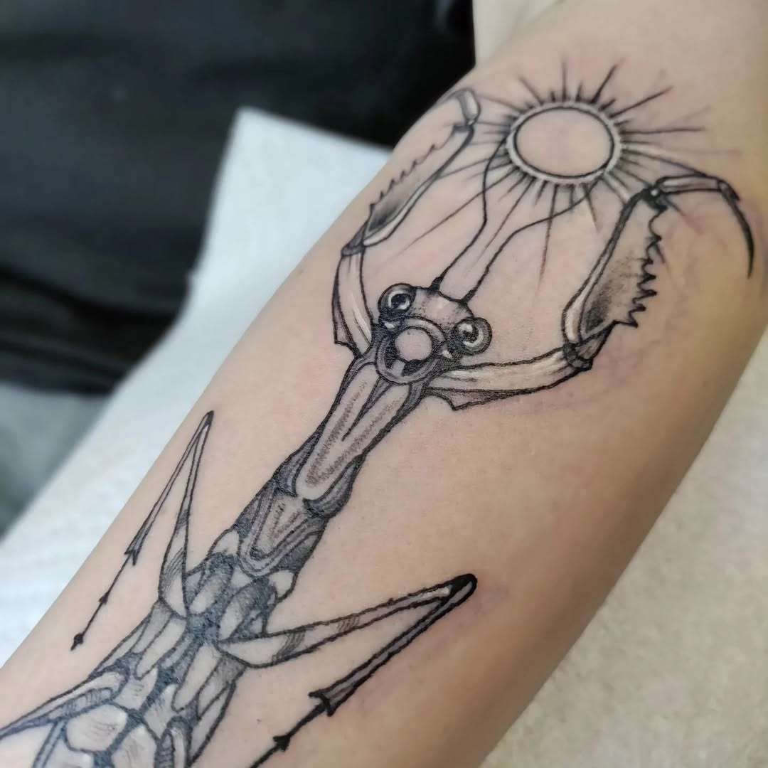 Tattoo by @harvest_moon_tattoos — black_and_grey, illustrative