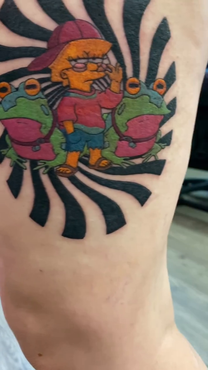 Tattoo by @jaybeetattoo — illustrative, anime