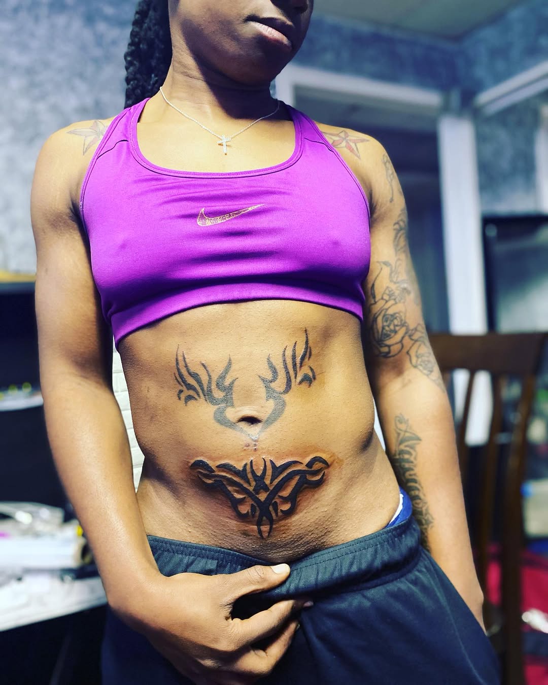 Tattoo by @rogue_danimals — blackwork
