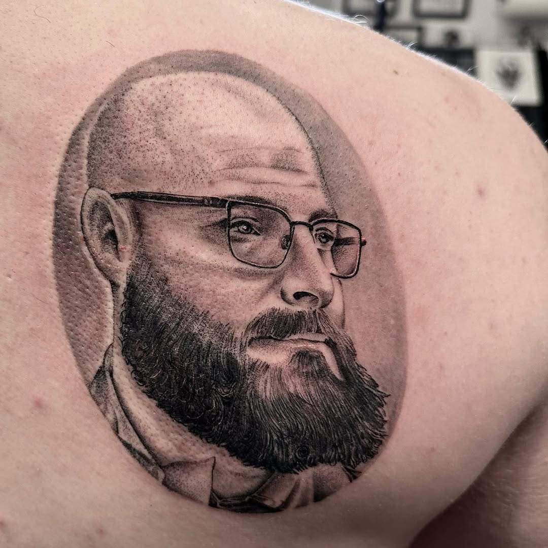 Tattoo by @clanintattoo — realism, black_and_grey