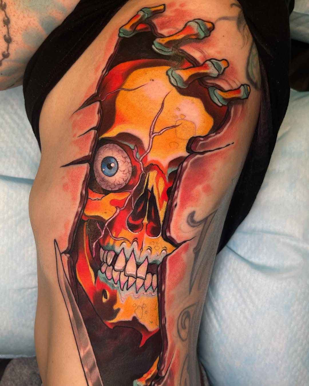 Tattoo by @willycutliptattoo — new_school, trash_polka