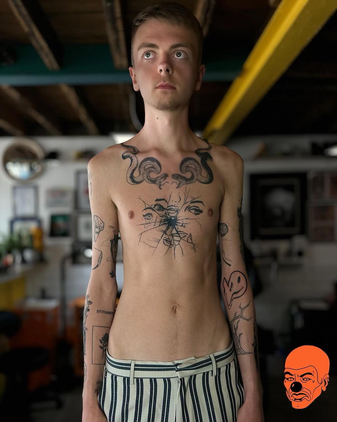 Tattoo by @thebenvaughan โ blackwork