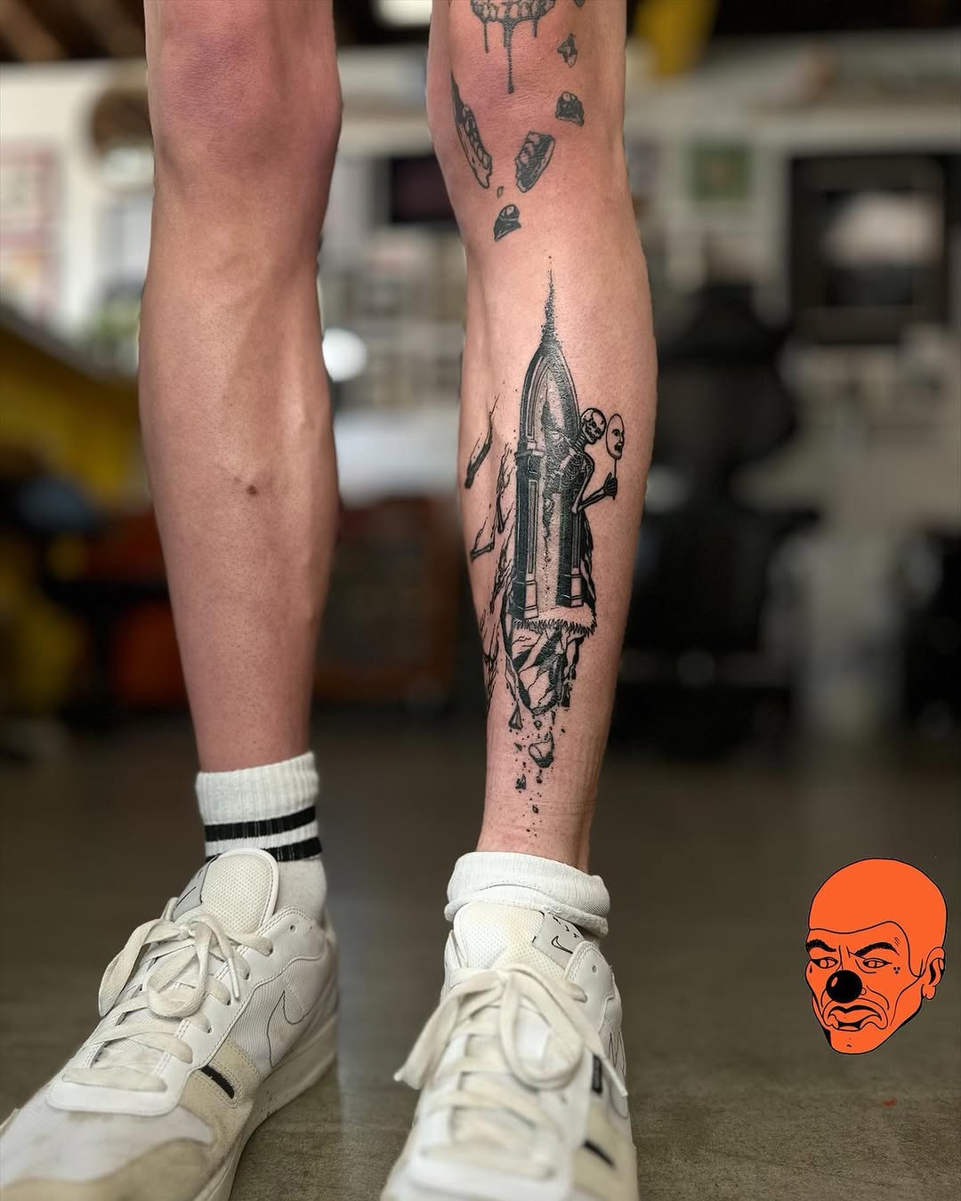 Tattoo by @thebenvaughan โ blackwork