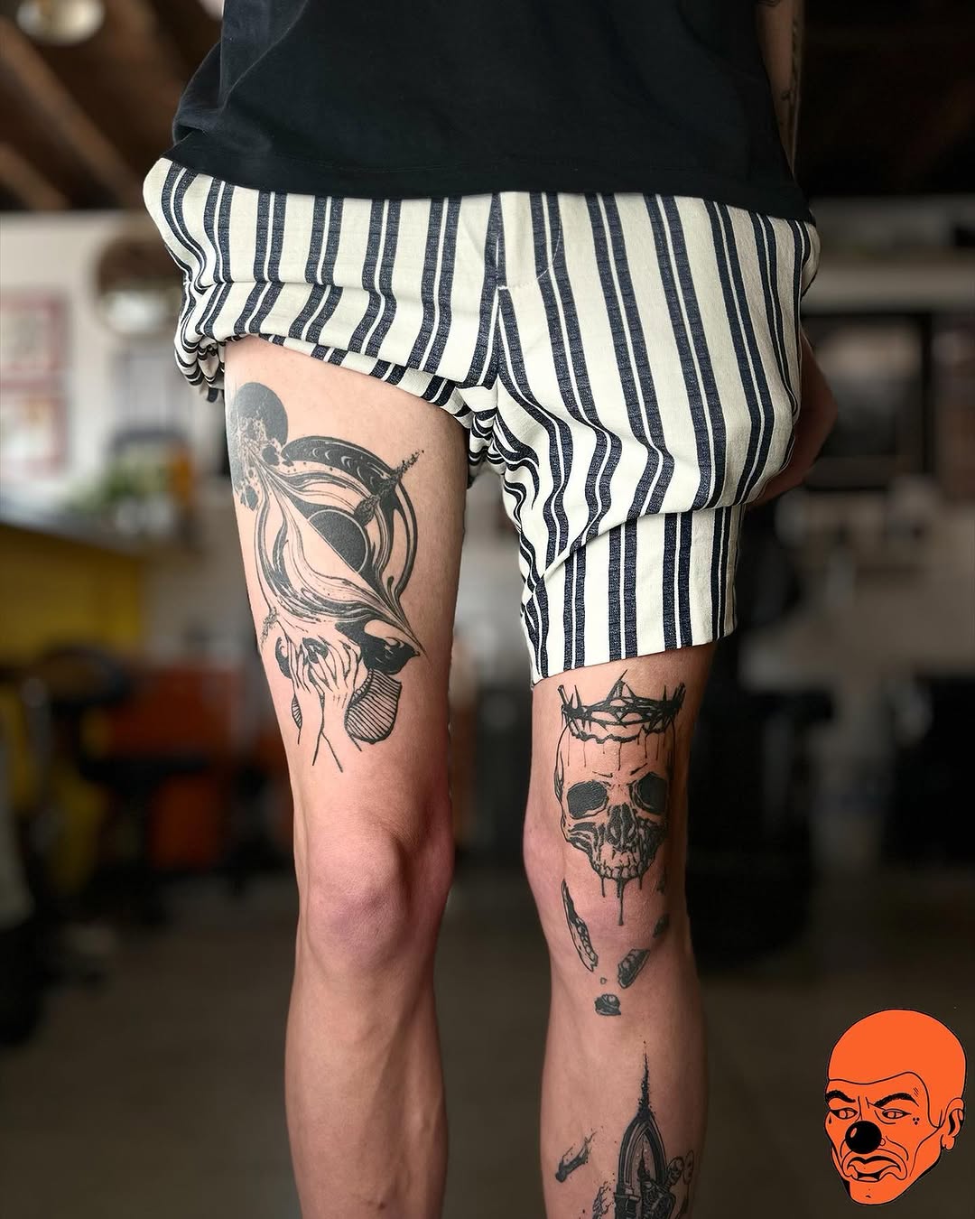 Tattoo by @thebenvaughan โ blackwork