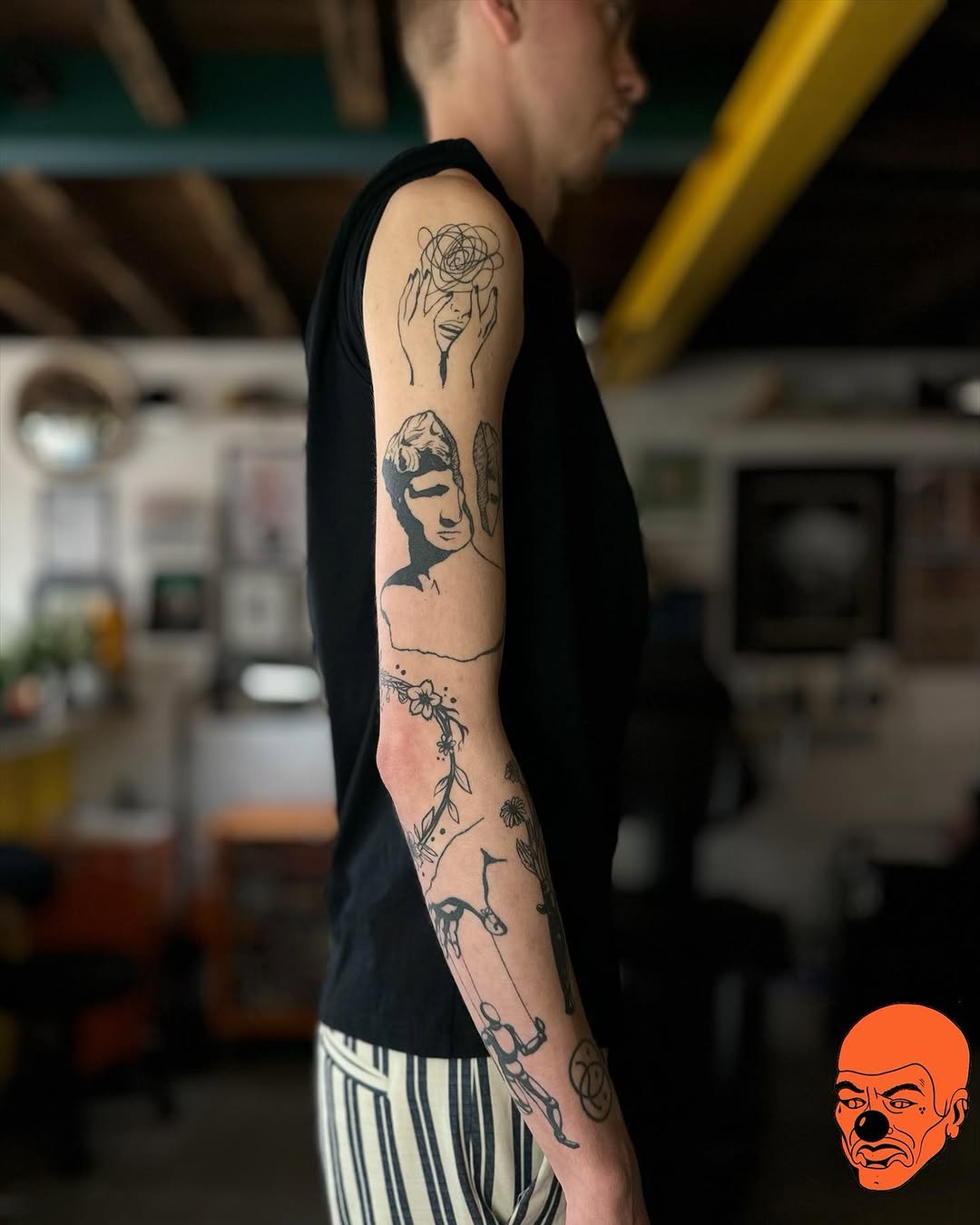 Tattoo by @thebenvaughan โ blackwork