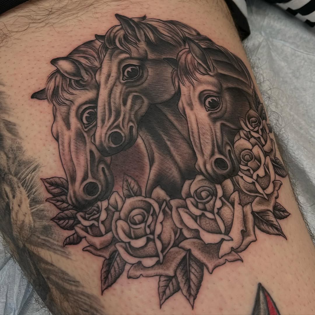 Tattoo by @adamhabecker — realism, black_and_grey