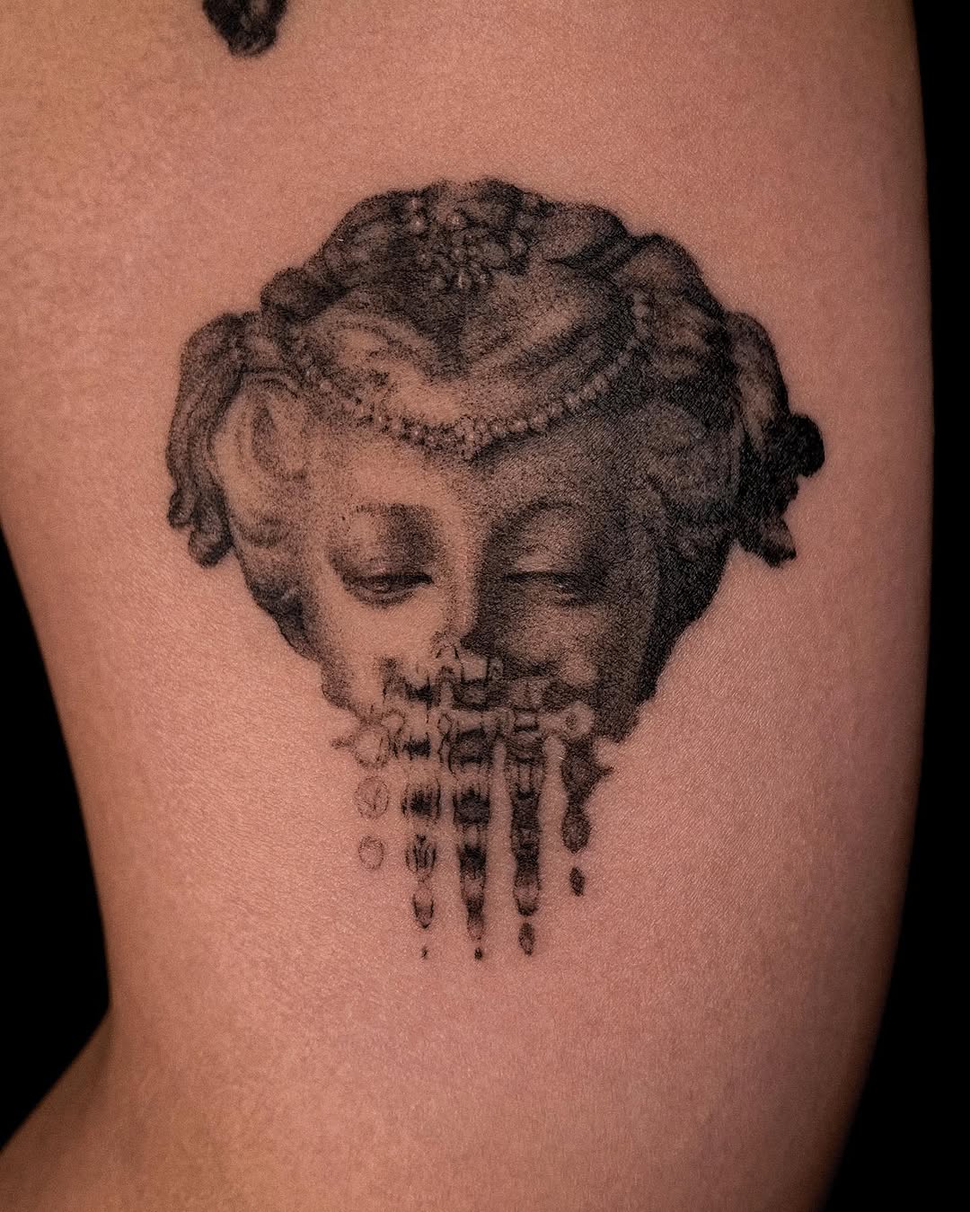 Tattoo by @purpleturtl3.ink — realism, black_and_grey