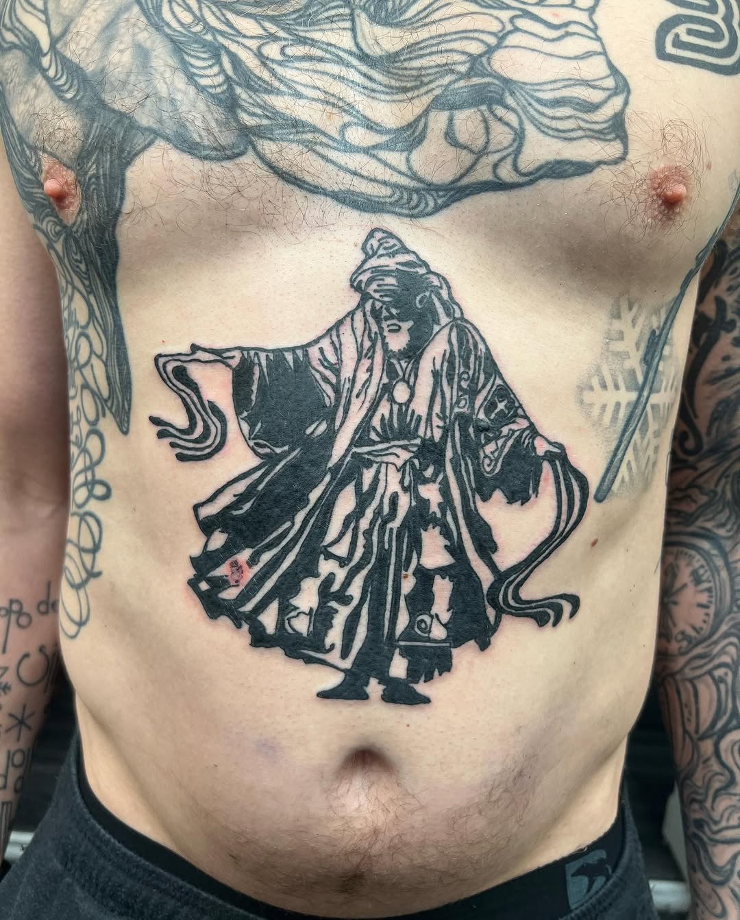 Tattoo by @worth.4ever — blackwork