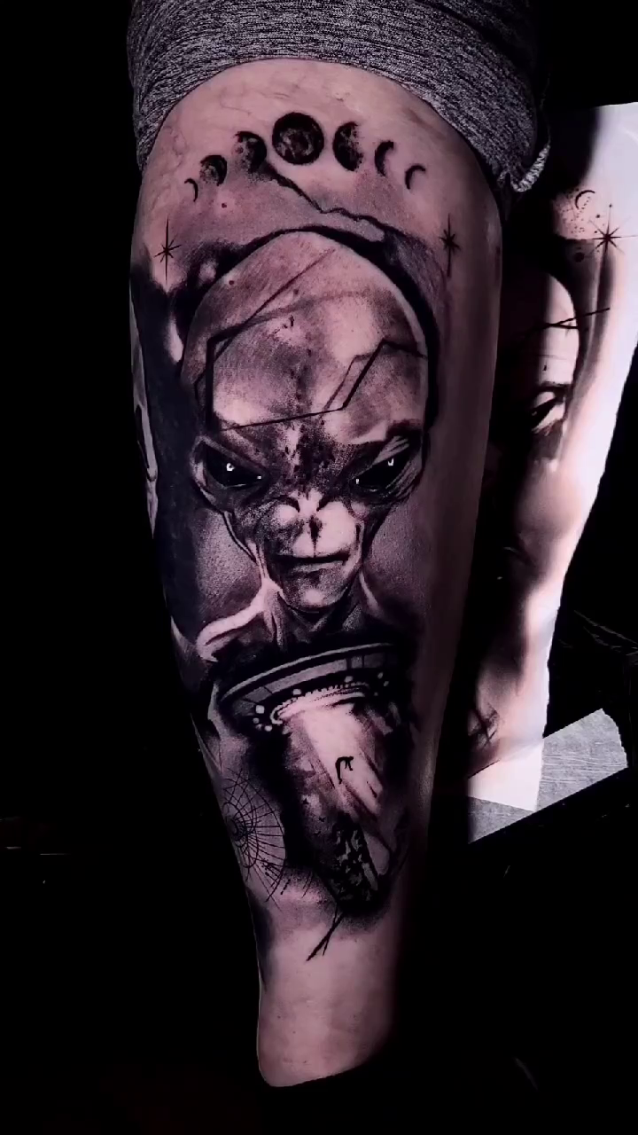 Tattoo by @x1.topsecret — black_and_grey, realism