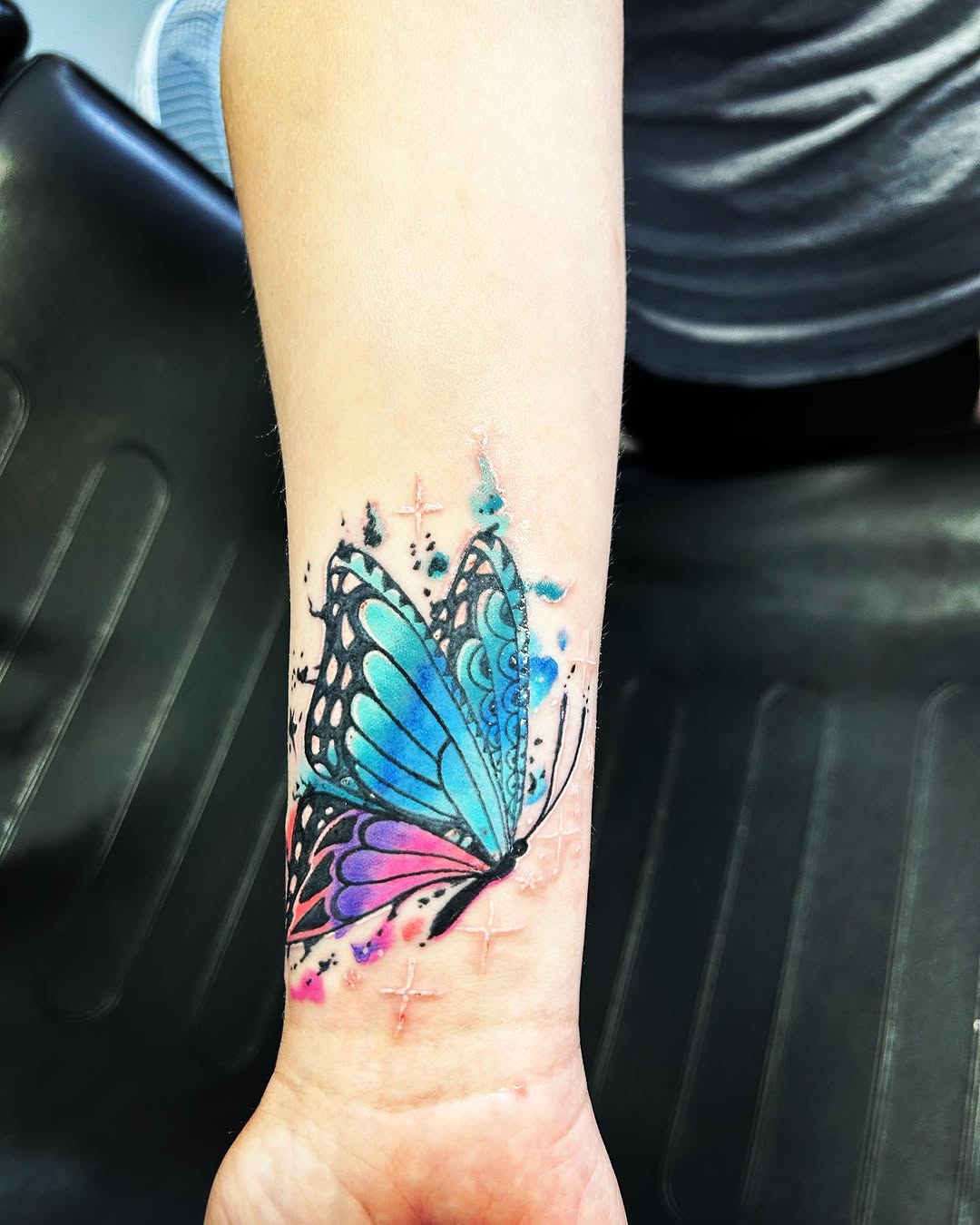 Tattoo by @sk88pierce — watercolor