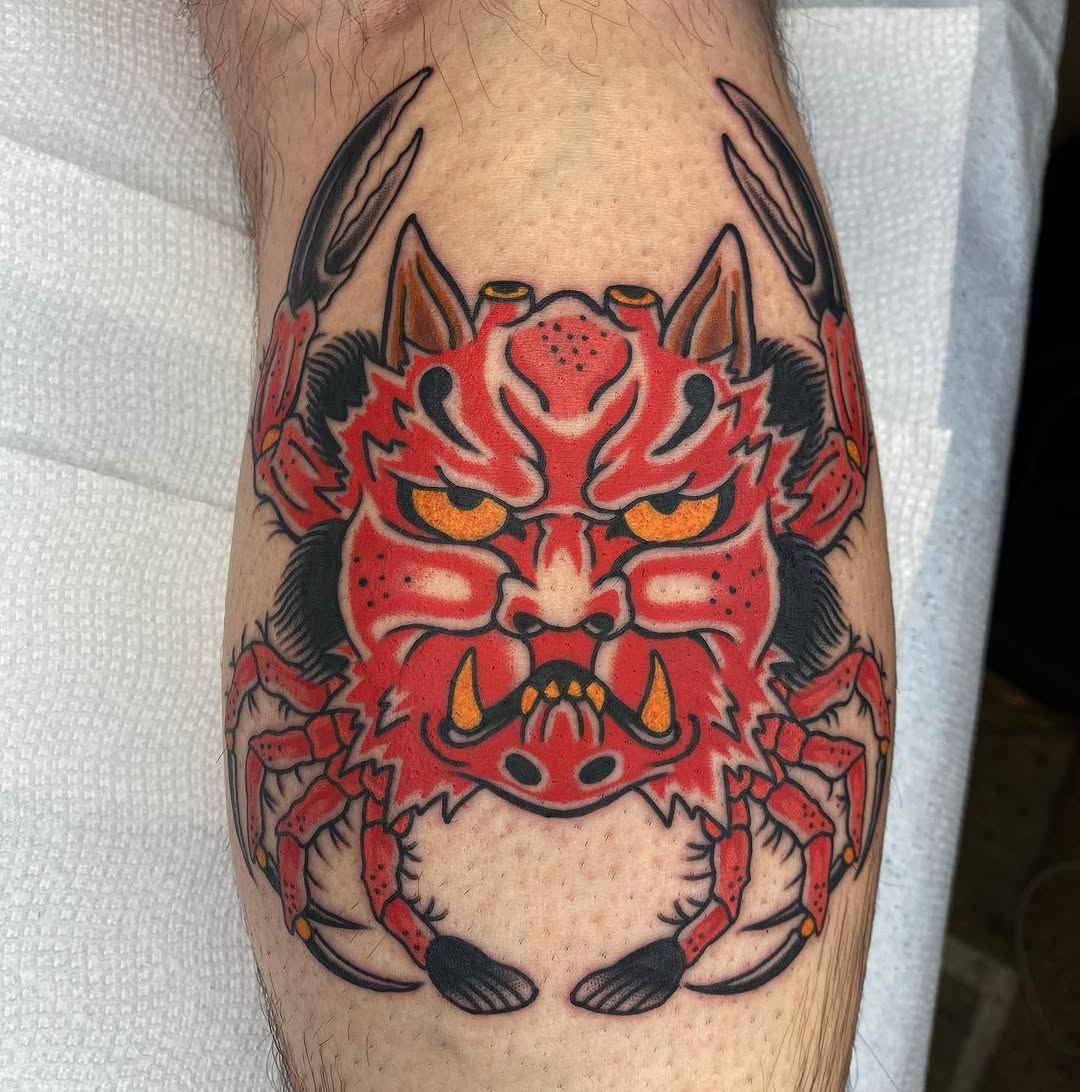 Tattoo by @cameron.tattoos — american_traditional, japanese_irezumi
