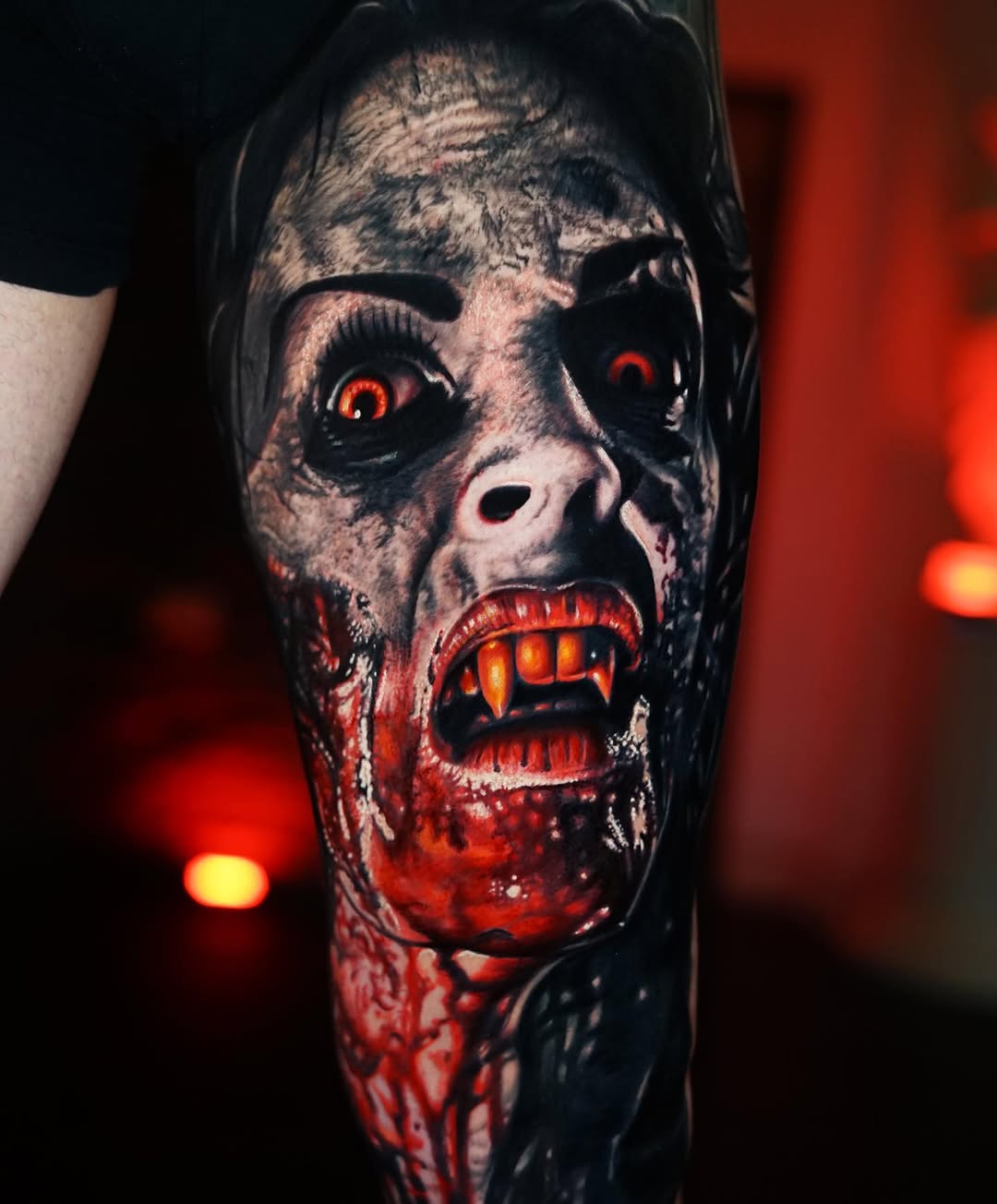 Tattoo by @estebanceron_art โ realism, dark_realism