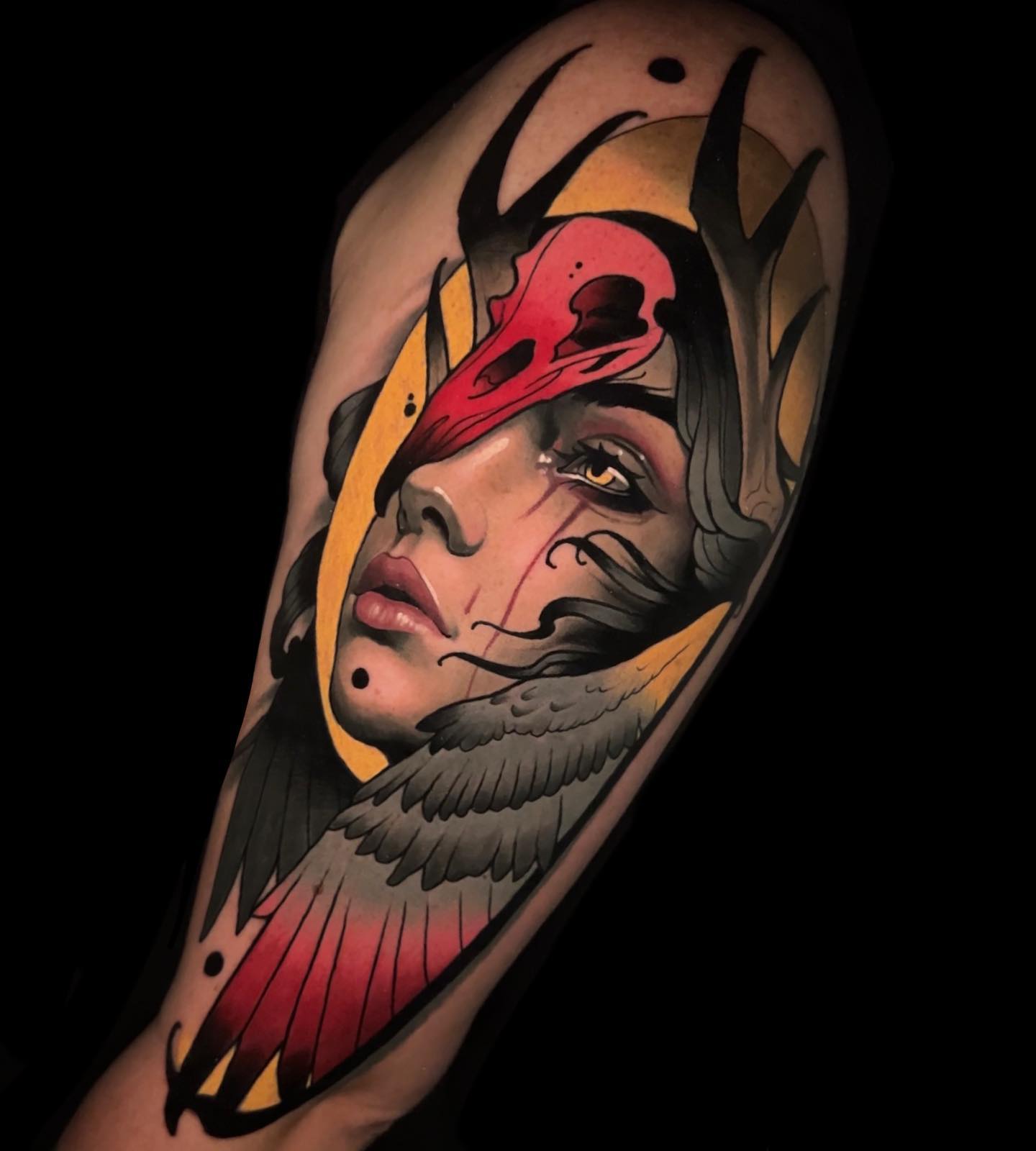 Tattoo by @andreytattooing — neo_traditional, dark_realism