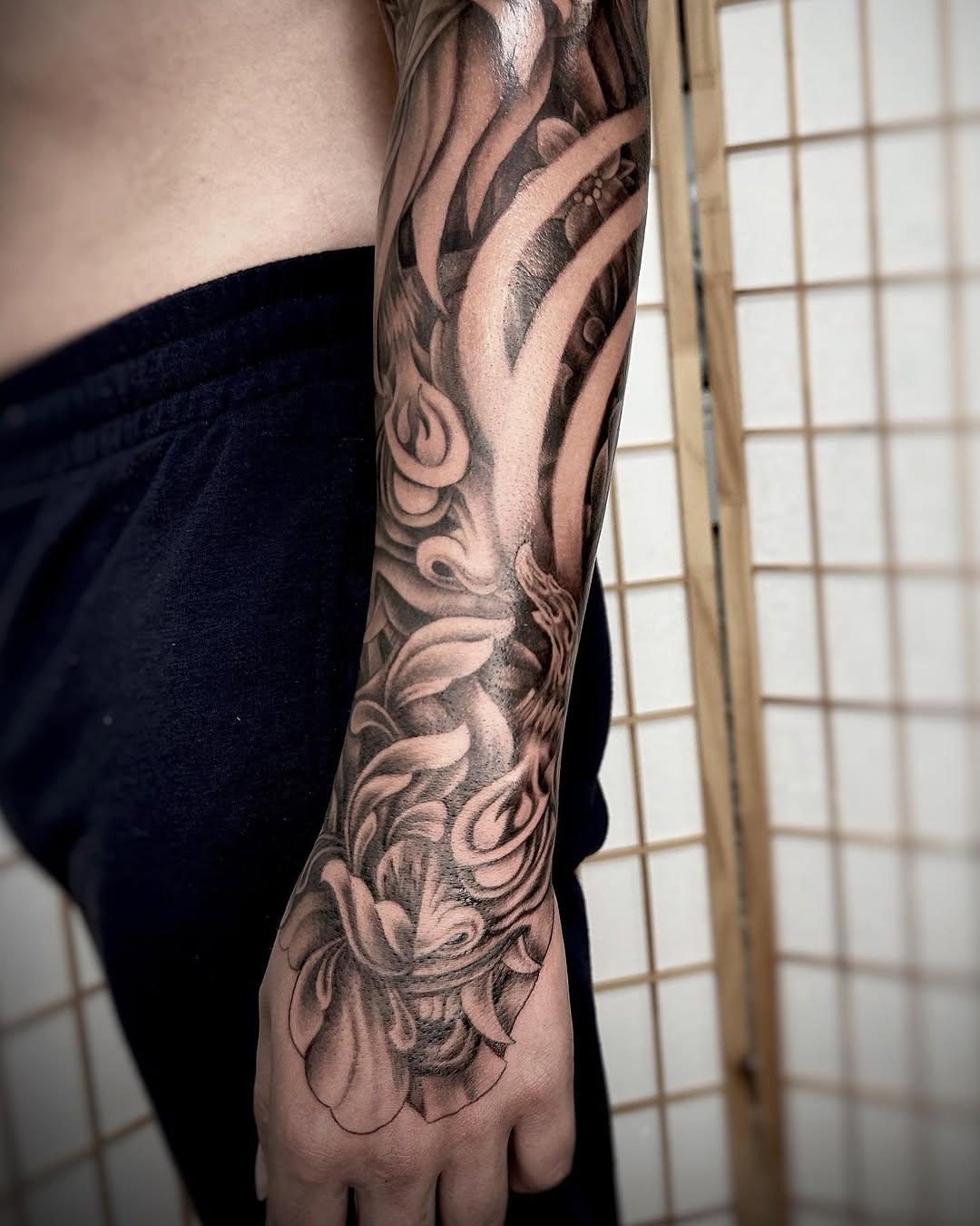 Tattoo by @tattooedbyrose — black_and_grey, realism
