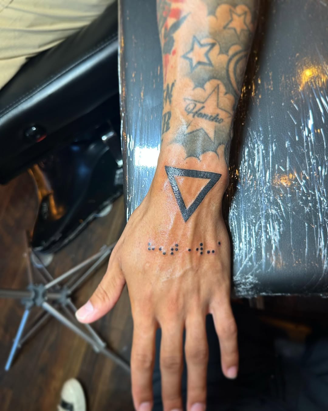 Tattoo by @jevonglascotattoos — geometric, minimalist
