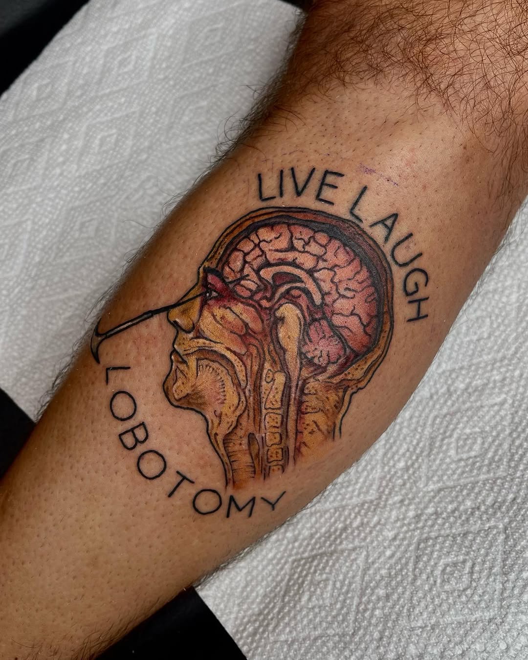 Tattoo by @courtneyann_arts — realism, lettering_script