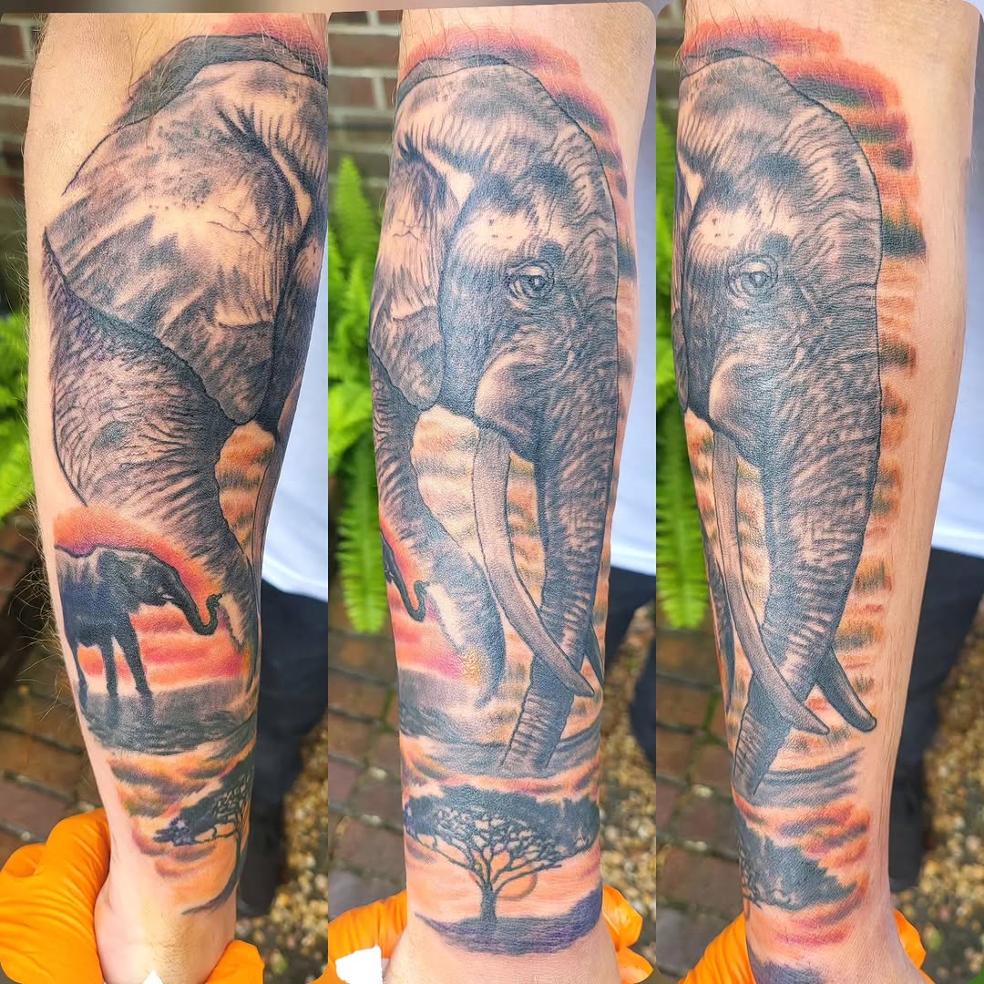 Tattoo by @whoisrusty β realism, black_and_grey