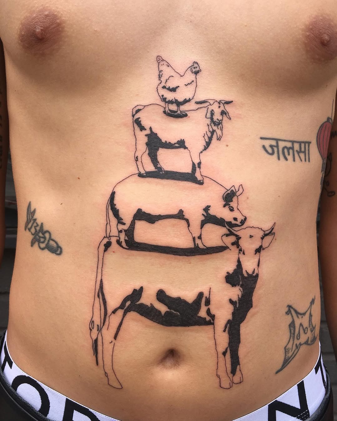 Tattoo by @lesser.burdock โ blackwork