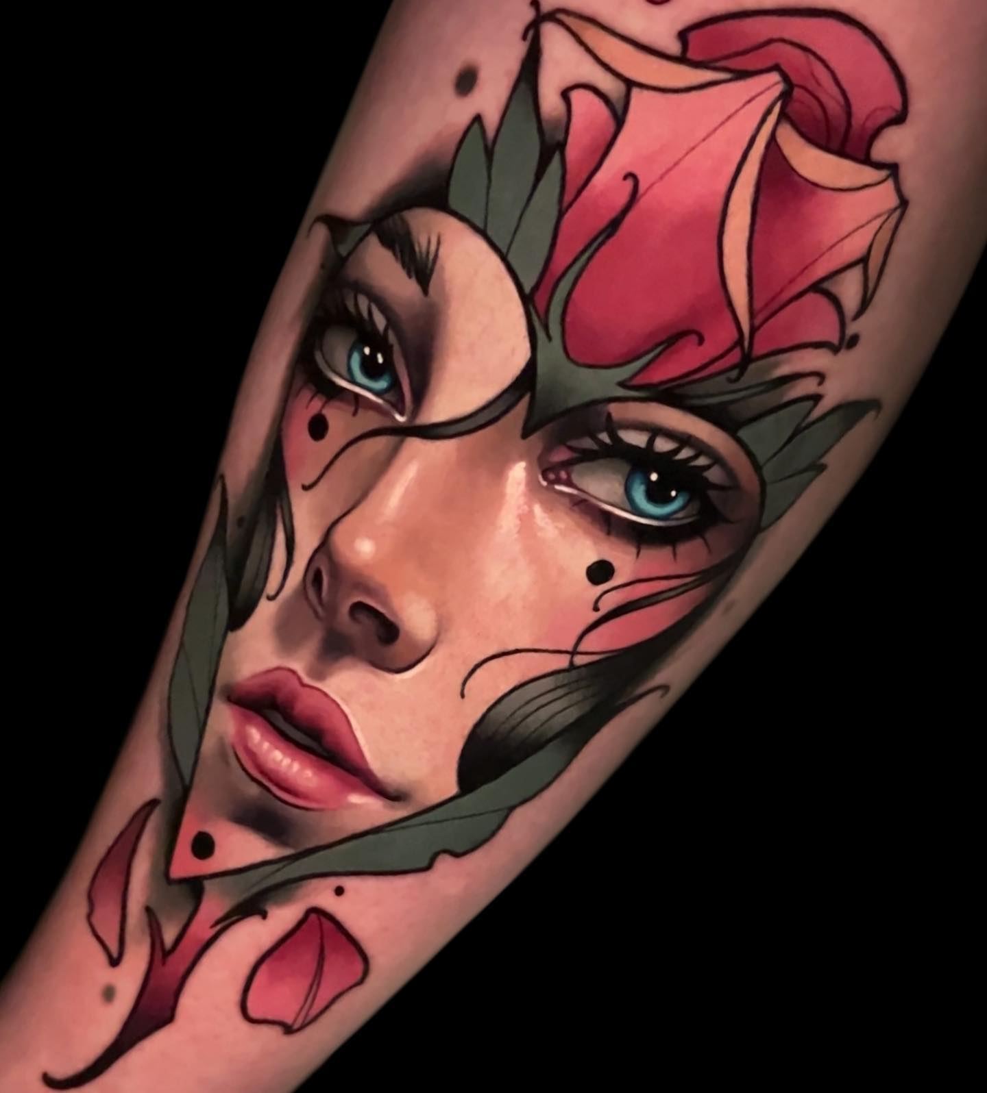 Tattoo by @andreytattooing — neo_traditional, realism
