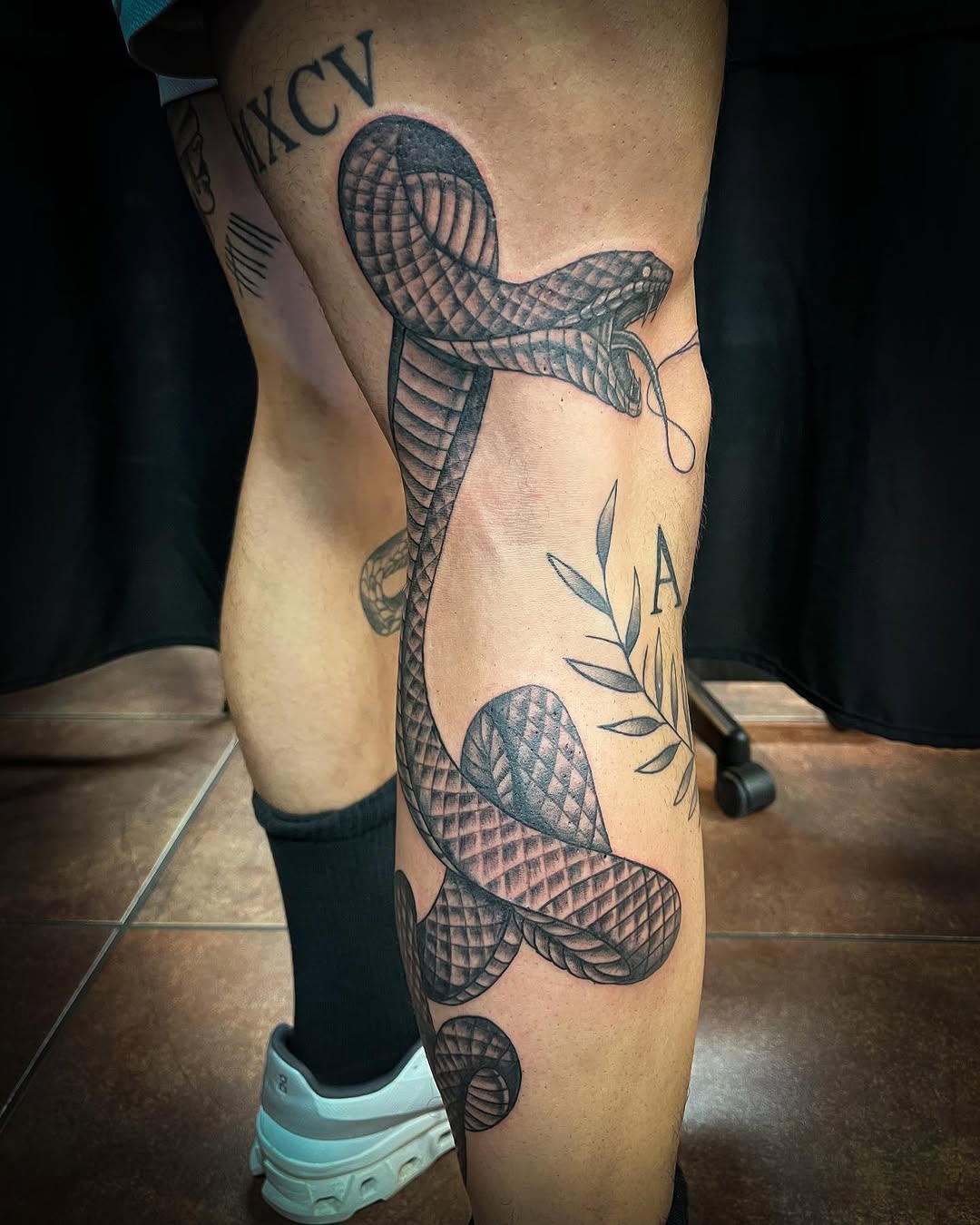 Tattoo by @blackscorpion13 — black_and_grey