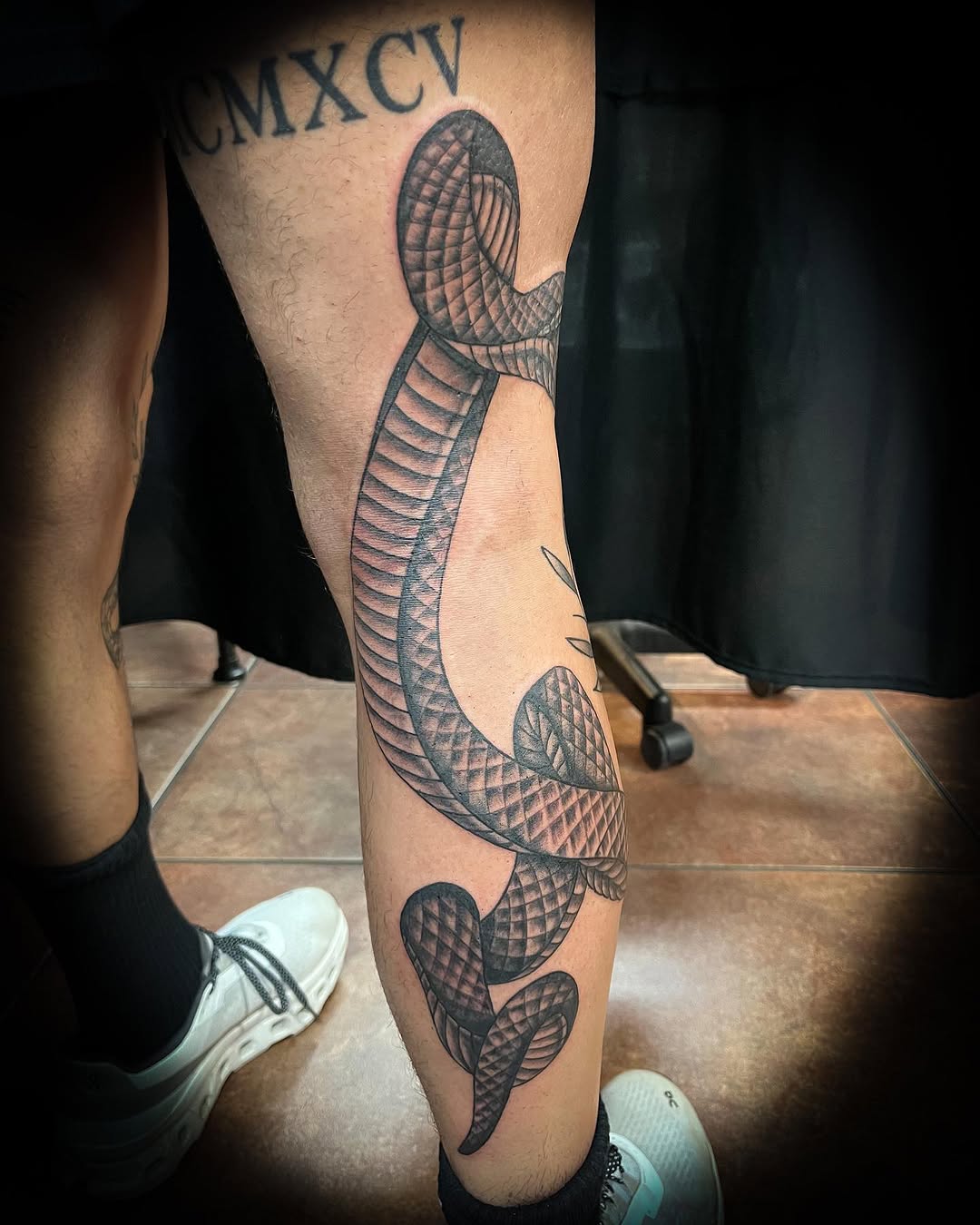 Tattoo by @blackscorpion13 — black_and_grey