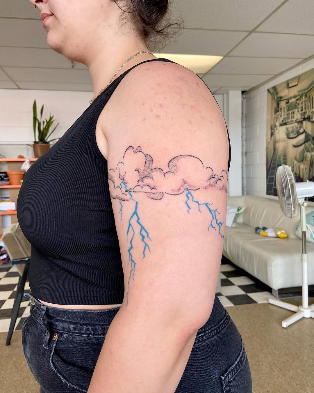 Tattoo by @mano_blue — dotwork, fine_line