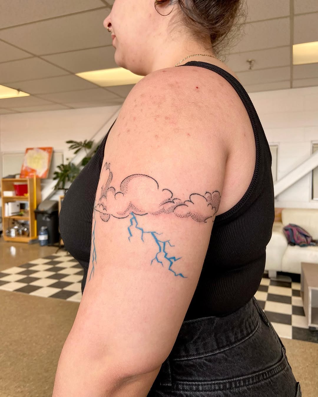 Tattoo by @mano_blue — dotwork, fine_line