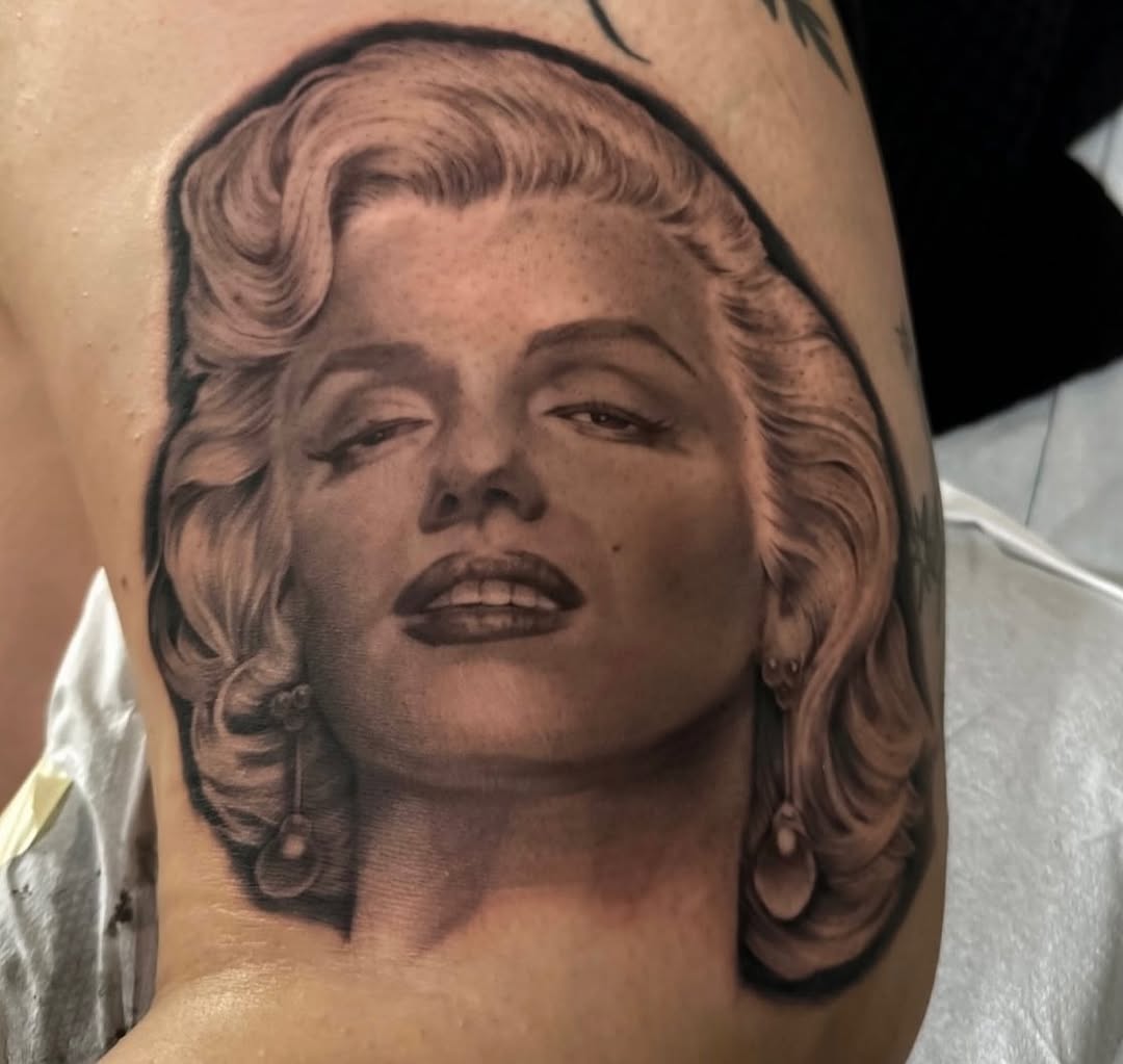 Tattoo by @hollee.ink — realism, black_and_grey