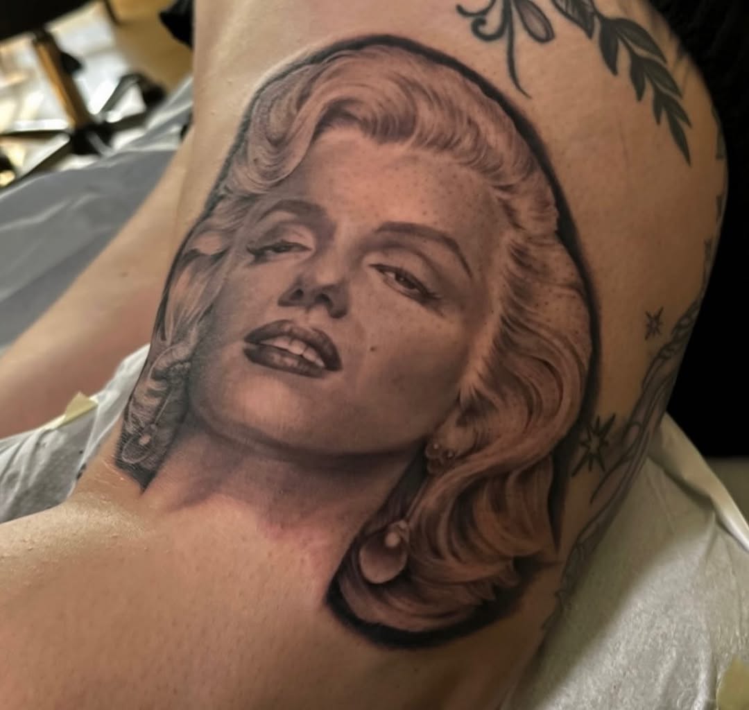 Tattoo by @hollee.ink — realism, black_and_grey