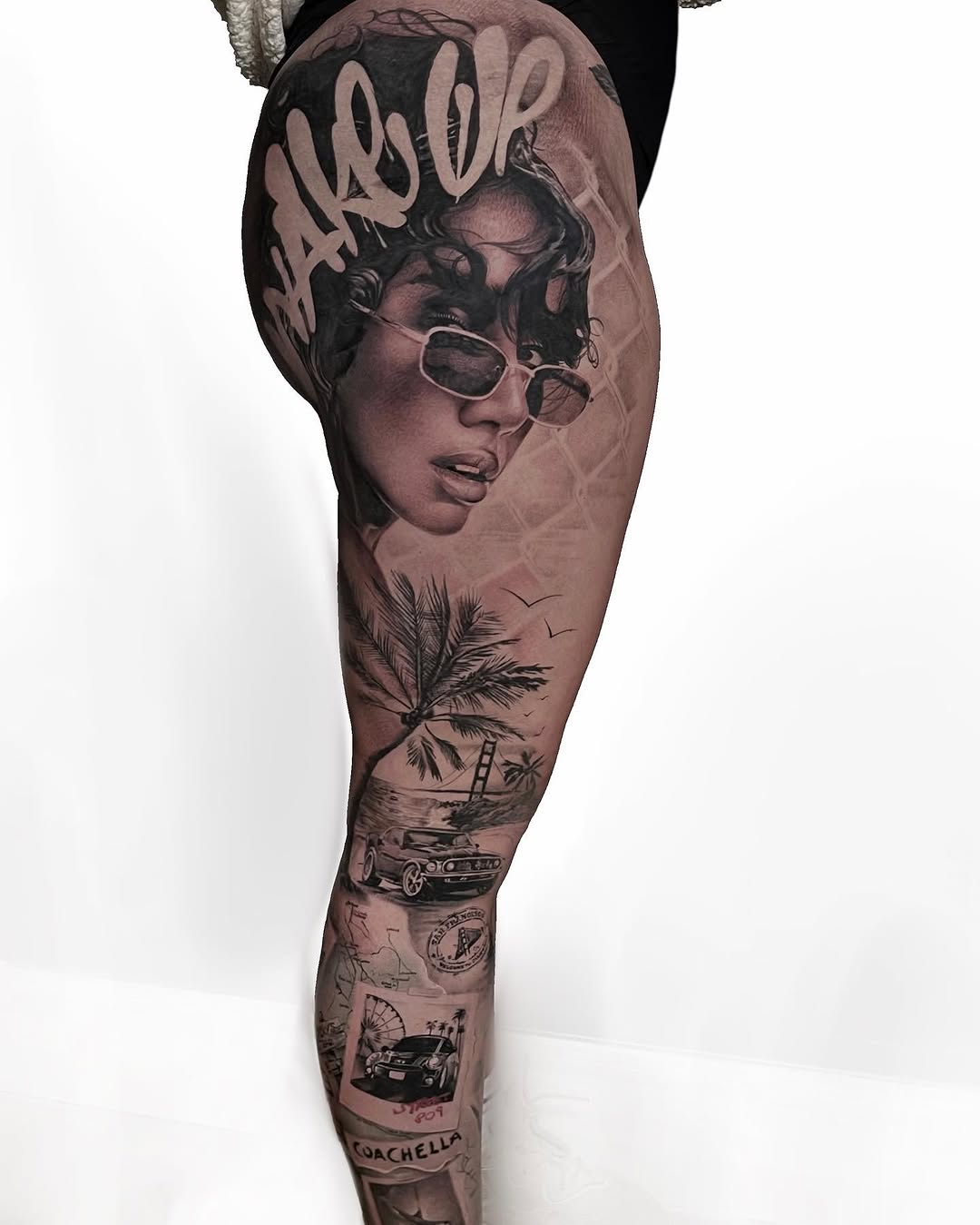 Tattoo by @robdansontattoo — realism, lettering_script