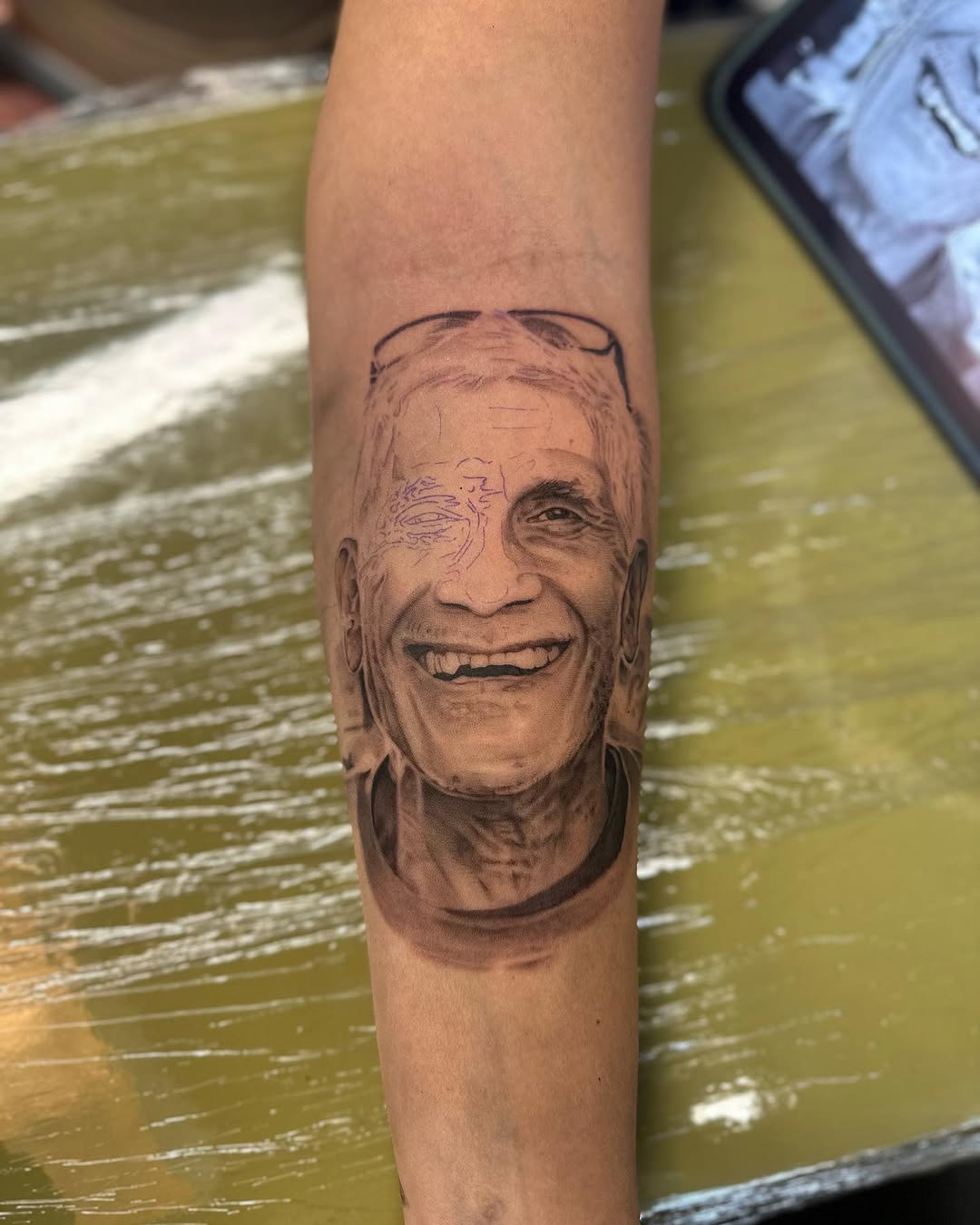 Tattoo by @onespeedtattoo — realism, black_and_grey