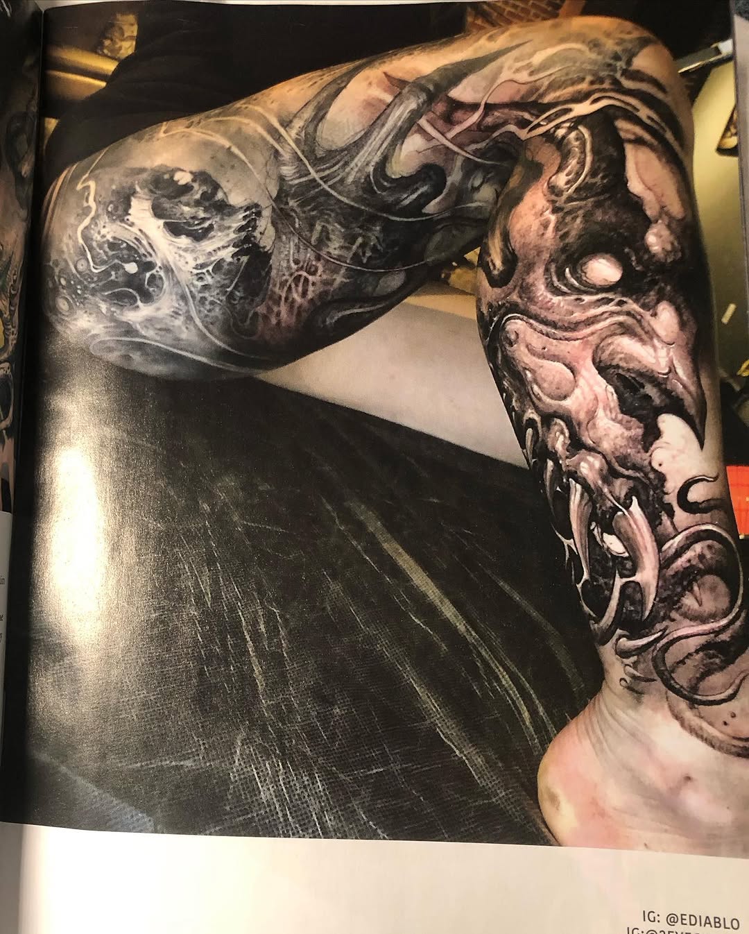 Tattoo by @ediablo — dark_realism, black_and_grey