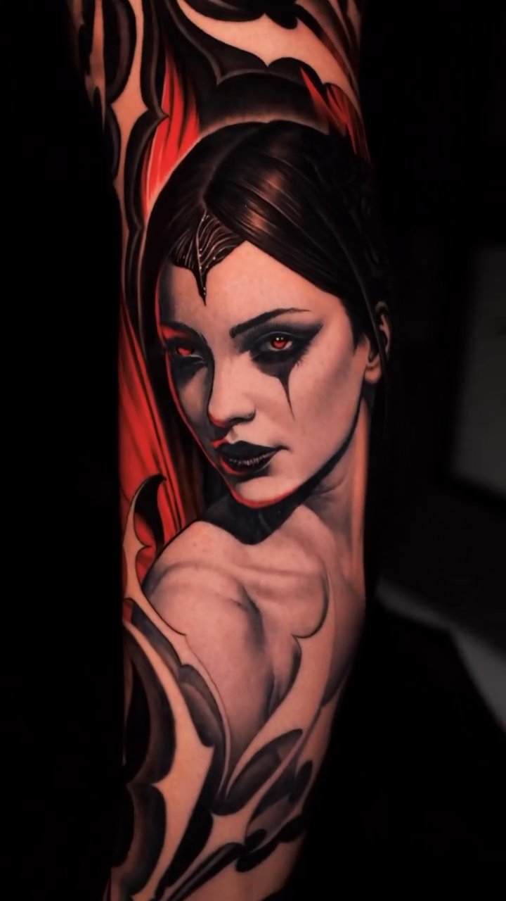 Tattoo by @tommylee.tattoo — realism, dark_realism